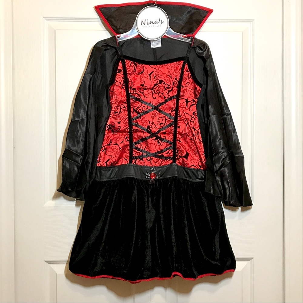 Precious Vampire Girls Halloween Costume Red Size XL